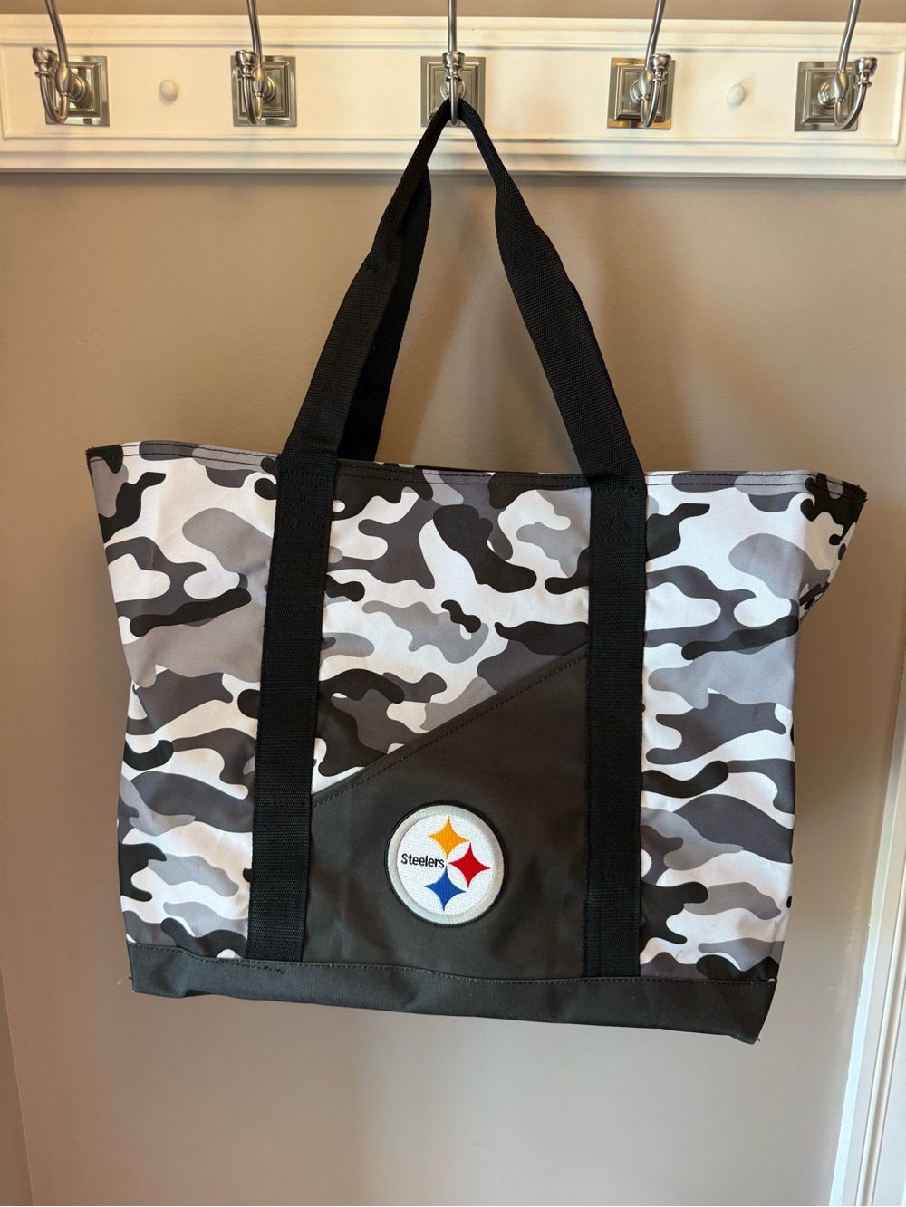 Little Earth Camouflage Duffel Bag - White, Gray, Black